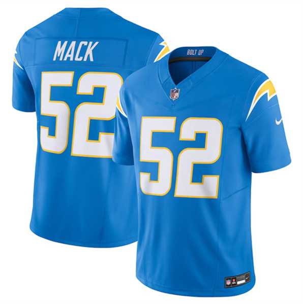 Men & Women & Youth Los Angeles Chargers #52 Khalil Mack Blue 2023 F.U.S.E. Vapor Untouchable Limited Stitched Jersey,We sell and wholesale Men & Women & Youth Los Angeles Chargers #52 Khalil Mack Blue 2023 F.U.S.E. Vapor Untouchable Limited Stitched Jersey on line form chian!